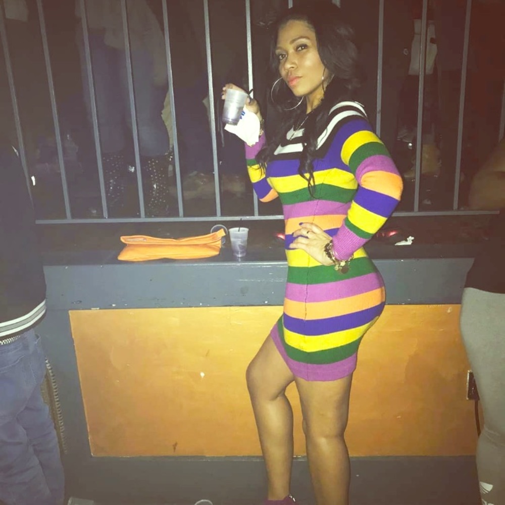 Multi Color Sweater Dress